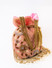 Dhiyona NR Rose & Gold-Toned Embroidered Quilted Potli Clutch