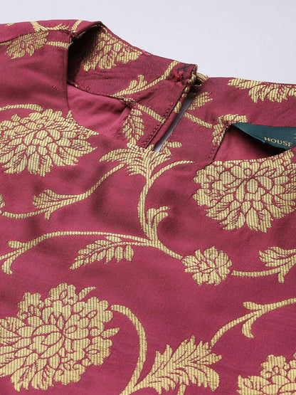 Dhiyona PD Women Women Jashn Floral Self-Design Kurta & Palazzos With Dupatta