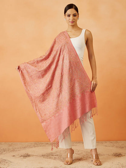 Dhiyona PA Women Paisley Embroidered Shawl