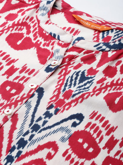 Dhiyona IE Ethnic Motifs Printed Kurta with Palazzos