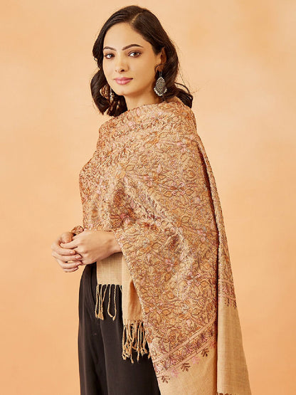 Dhiyona PA Women Paisley Embroidered Shawl