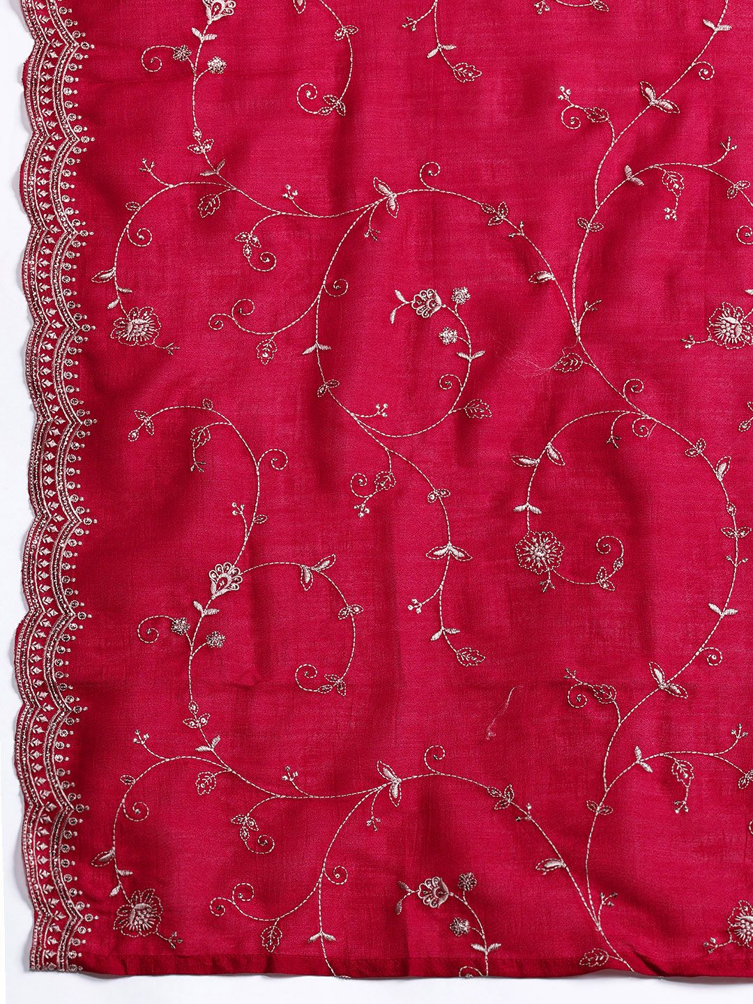 Ethnic Motifs Embroidered Sequinned Kurta With Trousers & Dupatta