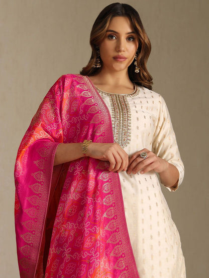 Dhiyona SO Women's Women Ethnic Motifs Kurta with Trousers & Dupatta