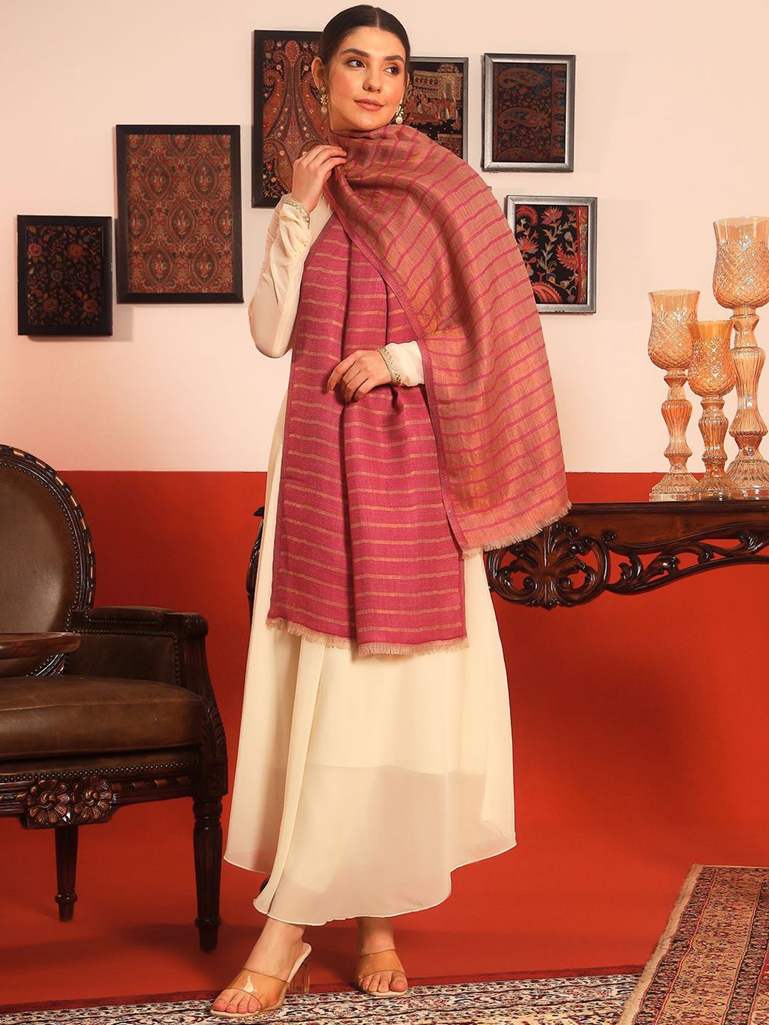 Dhiyona PA Abstract Woven Design Shawl