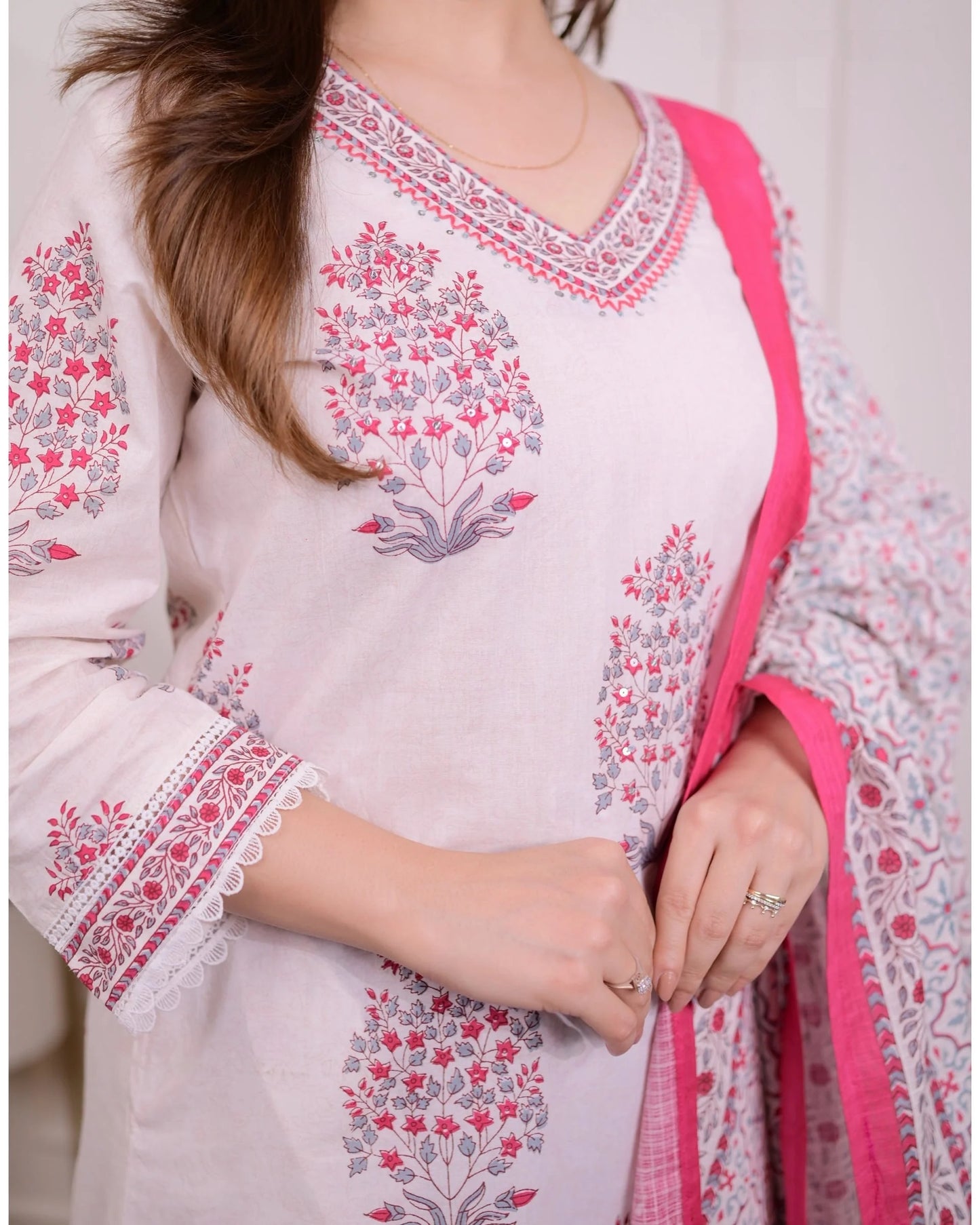 Women Viscose A-Line Kurta And Pant Set With Dupatta