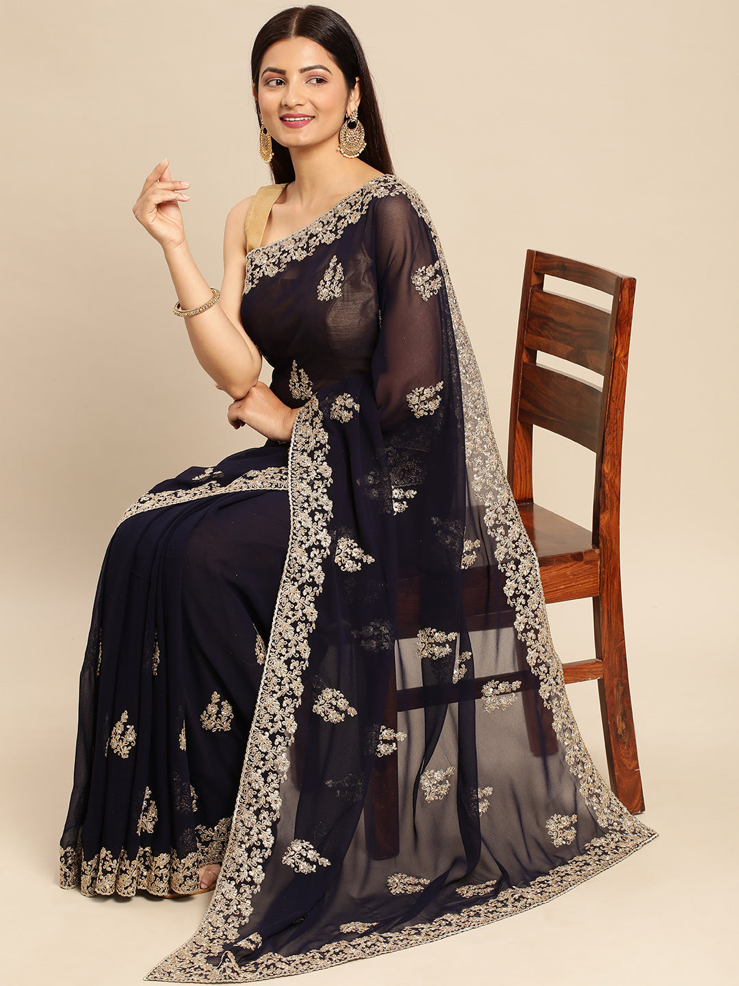 Dhiyona KS Women's Embroidered Ethnic Saree
