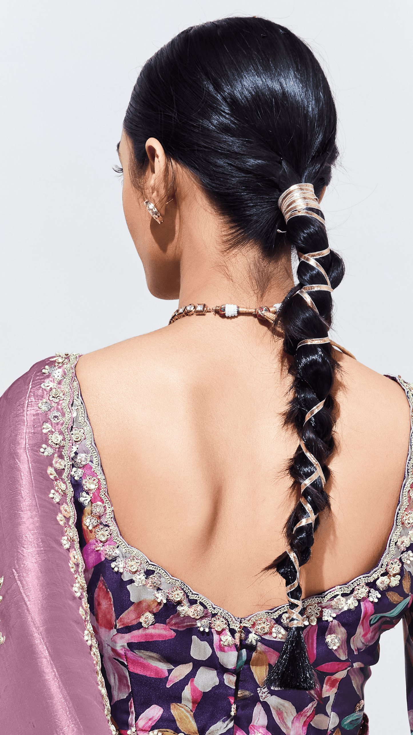 Dhiyona KM Women Pink Silk Saree With Embroidered Blouse “ A Perfect Blend Of Grace & Elegance