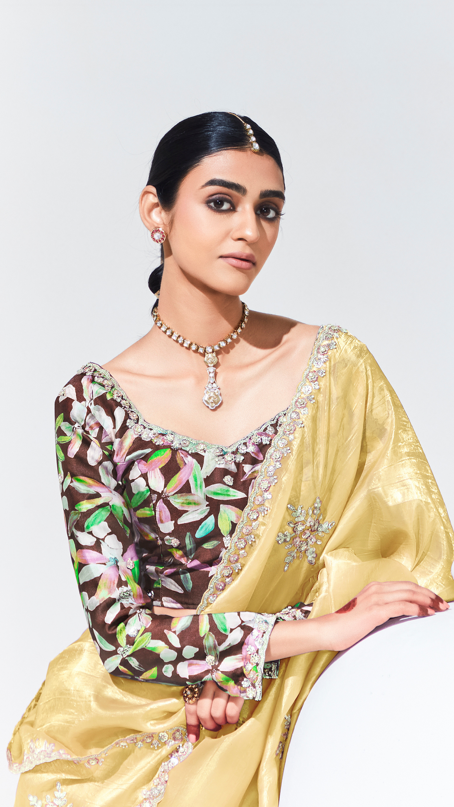 Dhiyona KM Women Sunshine Glow “ Radiant Yellow Saree In Pure Silk For Festive Elegance