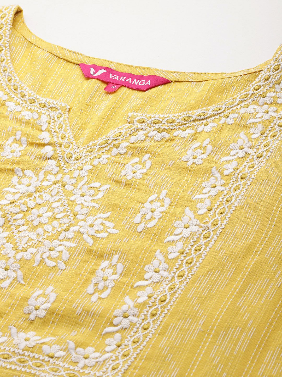 Dhiyona VA Women's Regular Thread Work Kurta with Trousers & With Dupatta