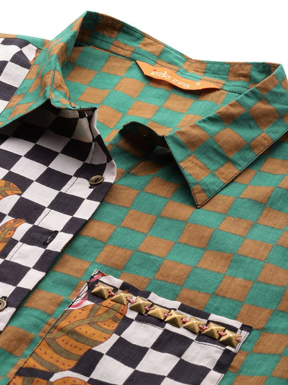 Floral Printed Pure Cotton Kurta with Trousers