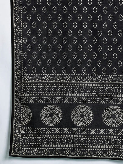 Ethnic Motifs Printed Pure Cotton Kurta with Trousers & Dupatta
