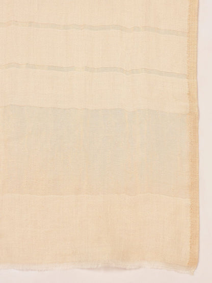 Dhiyona PA Striped Woven Design Woolen Reversible Shawl