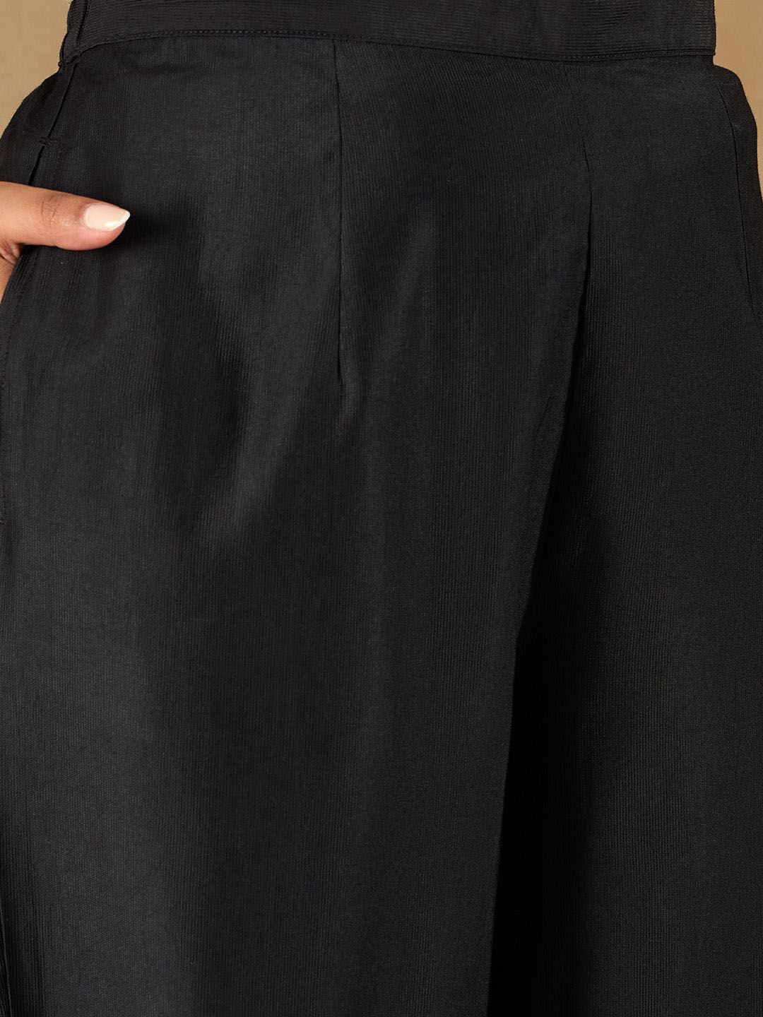 Dhiyona IE Women Ethnic Motifs Embroidered Regular Liva Kurta with Sharara & With Dupatta