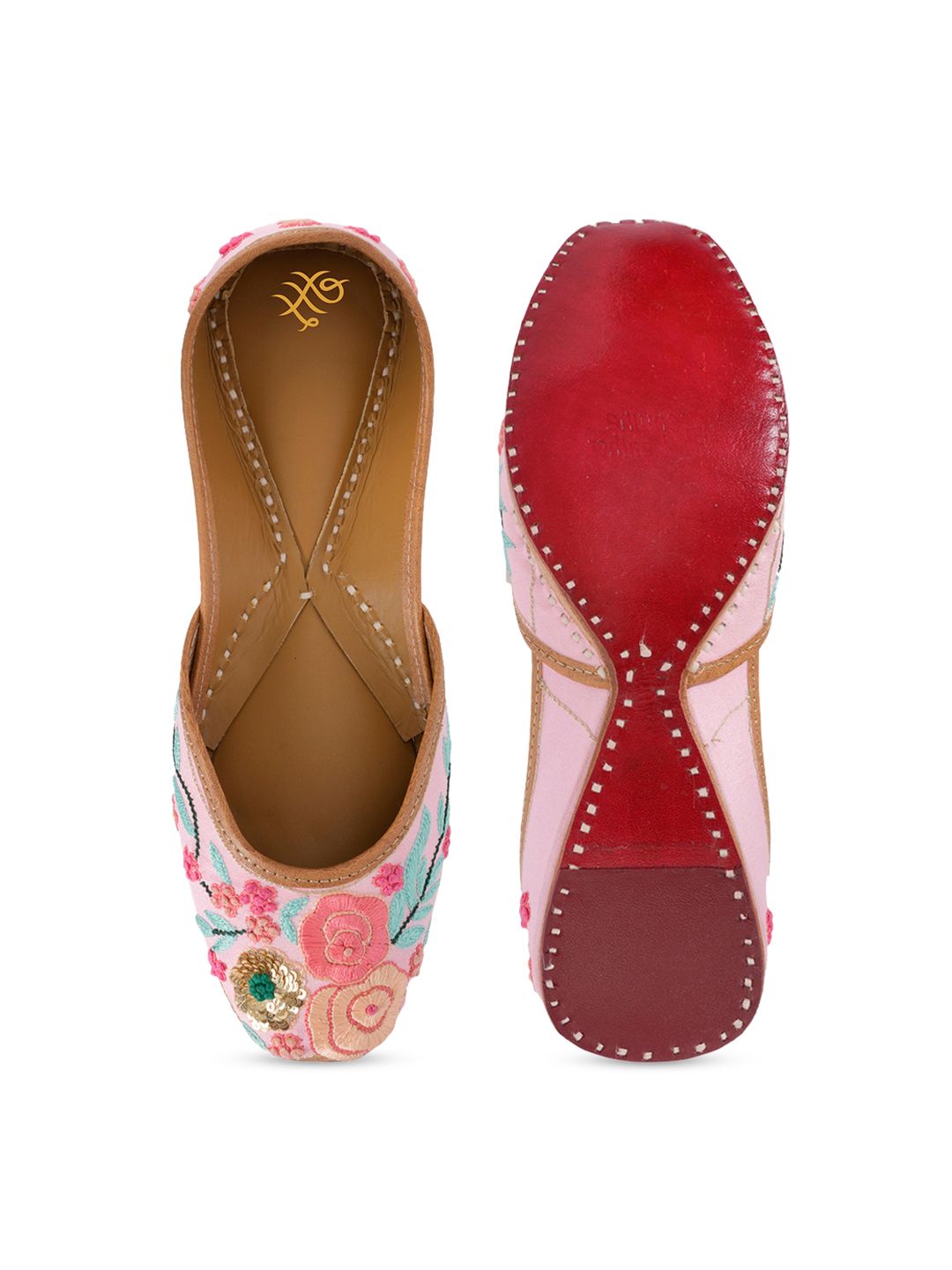 Dhiyona HOP Ethnic Embroidered Square Toe Mojaris