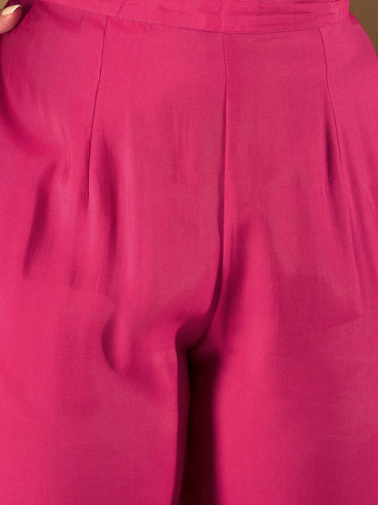 Women Floral Embroidered Regular Sequinned Kurta with Trousers & With Dupatta