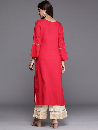Dhiyona IE Ethnic Motifs Yoke Design Thread Work Straight Kurtas