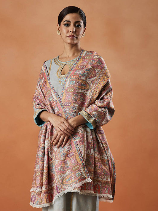 Dhiyona PA Ethnic Motifs Woven Design Shawl