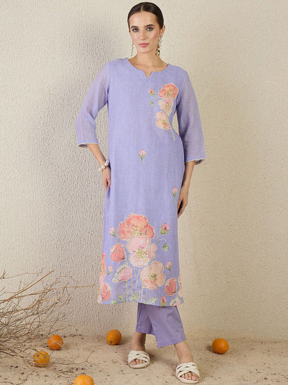 Women Floral Printed Kurta with Trousers & Dupatta