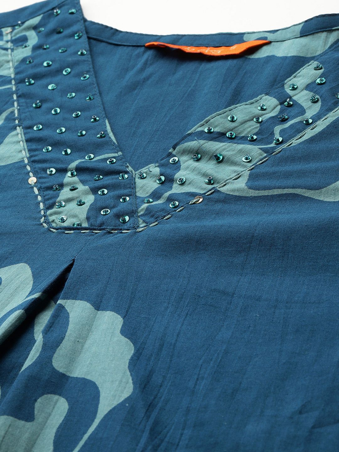 Dhiyona IE Floral Printed Pure Cotton Kurta With Trousers & Dupatta