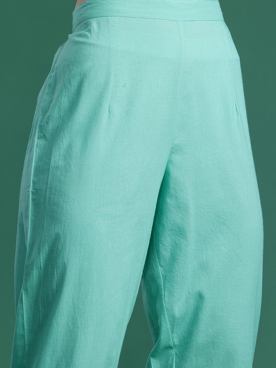 Floral Printed Pure Cotton Kurta with Trousers & Dupatta