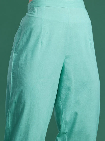 Floral Printed Pure Cotton Kurta with Trousers & Dupatta