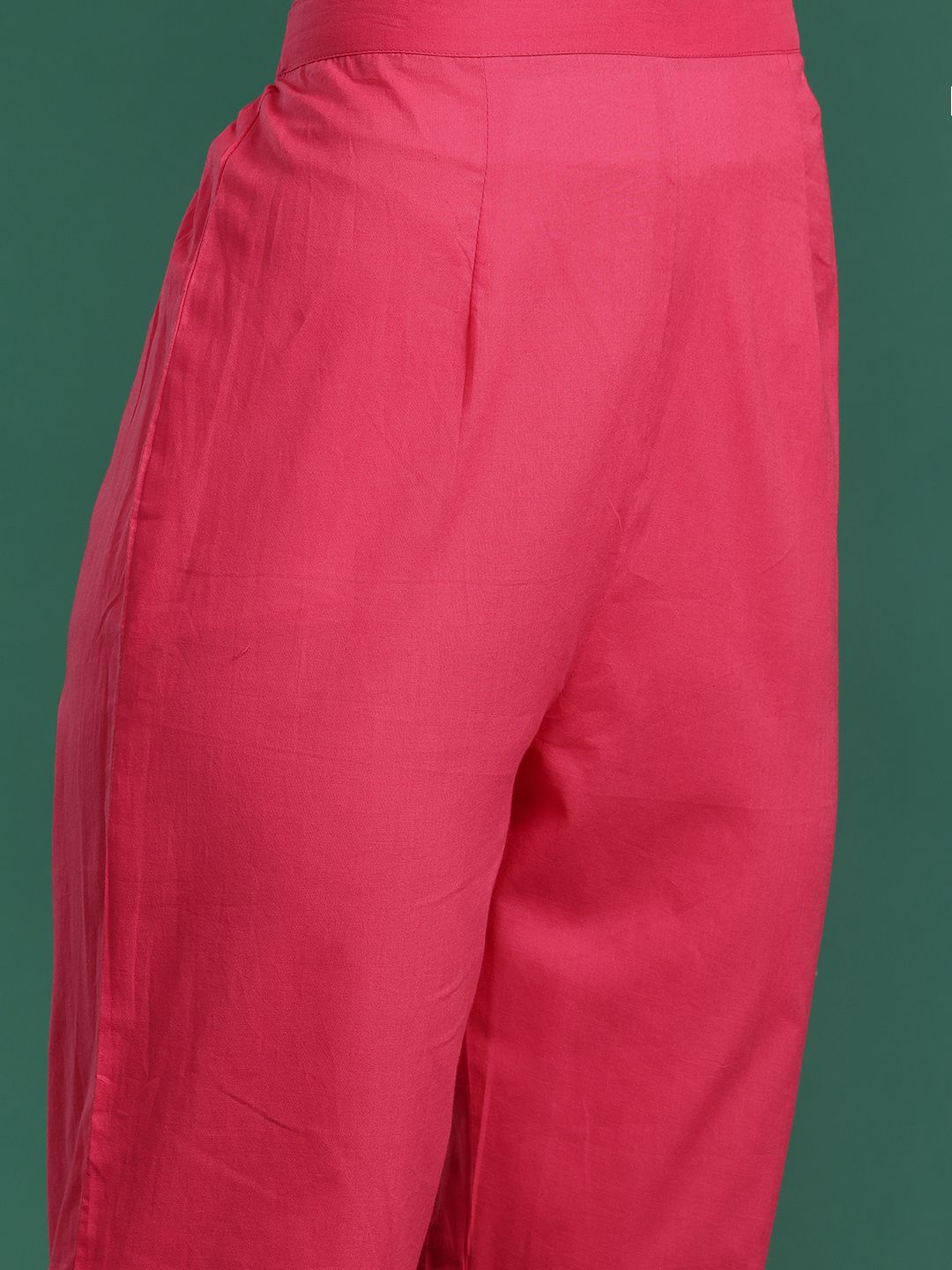 Women Ethnic Motifs Printed Sequinned Pure Cotton Kurta with Trousers & Dupatta