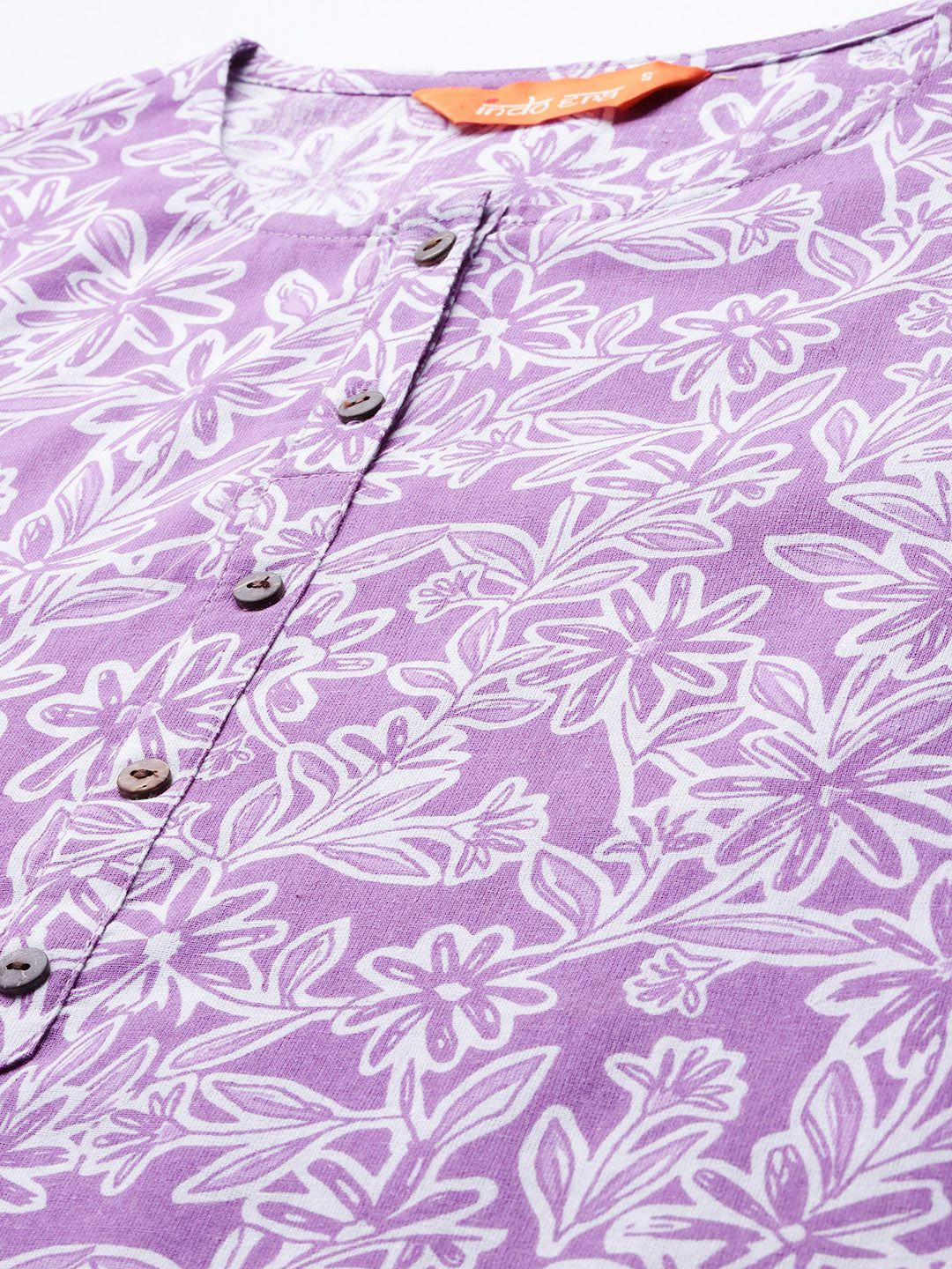 Dhiyona IE Floral Printed Pure Cotton Kurta with Trousers & Dupatta