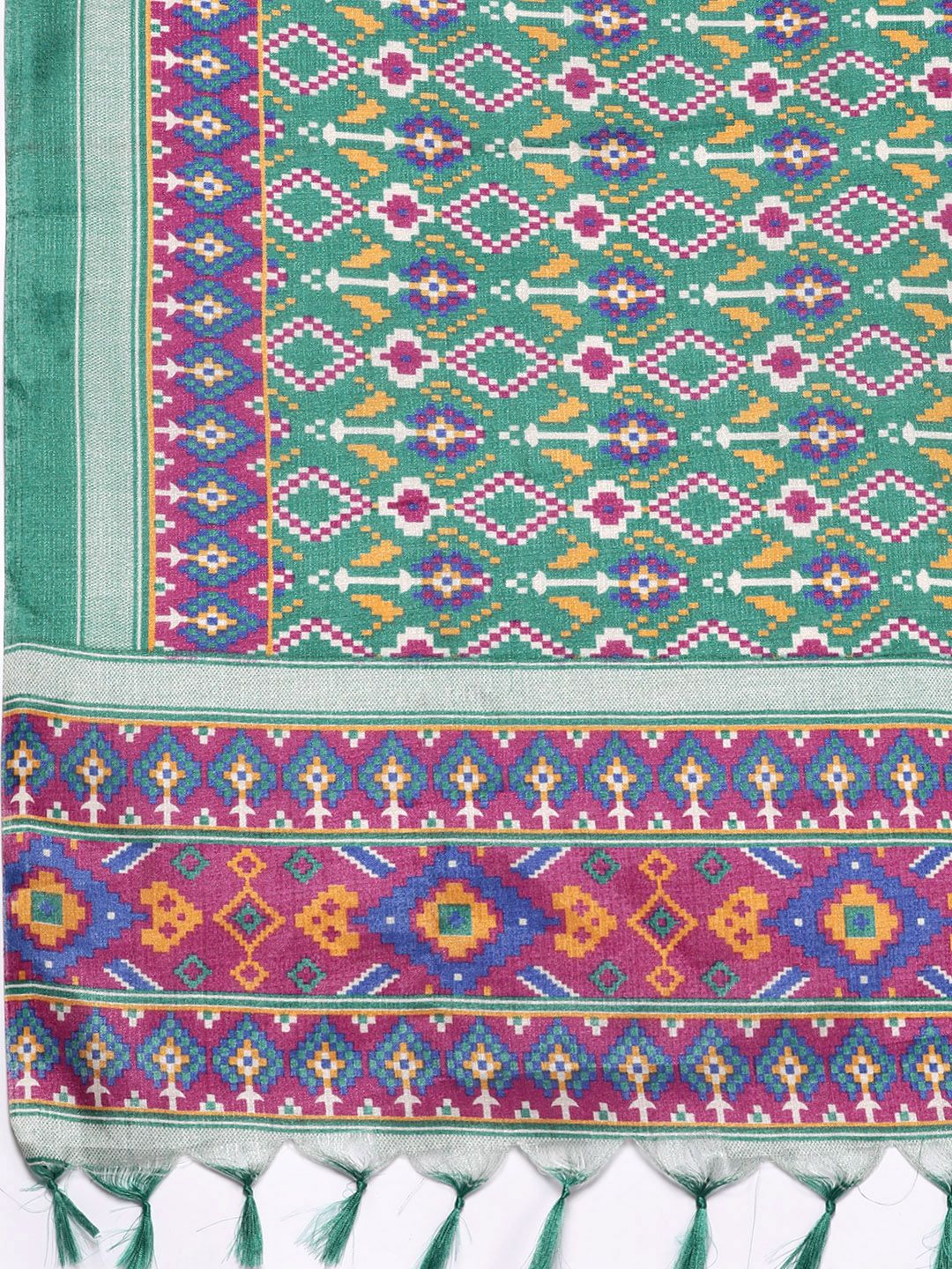 Dhiyona VA Women'sEthnic Motifs Embroidered Dupion Silk Kurta With Trousers & With Dupatta