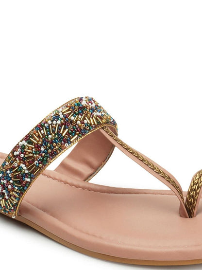 Dhiyona AK Embellished One Toe Flats
