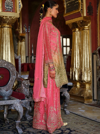 Women Ethnic Motifs Embroidered Kurta with Palazzos & Dupatta