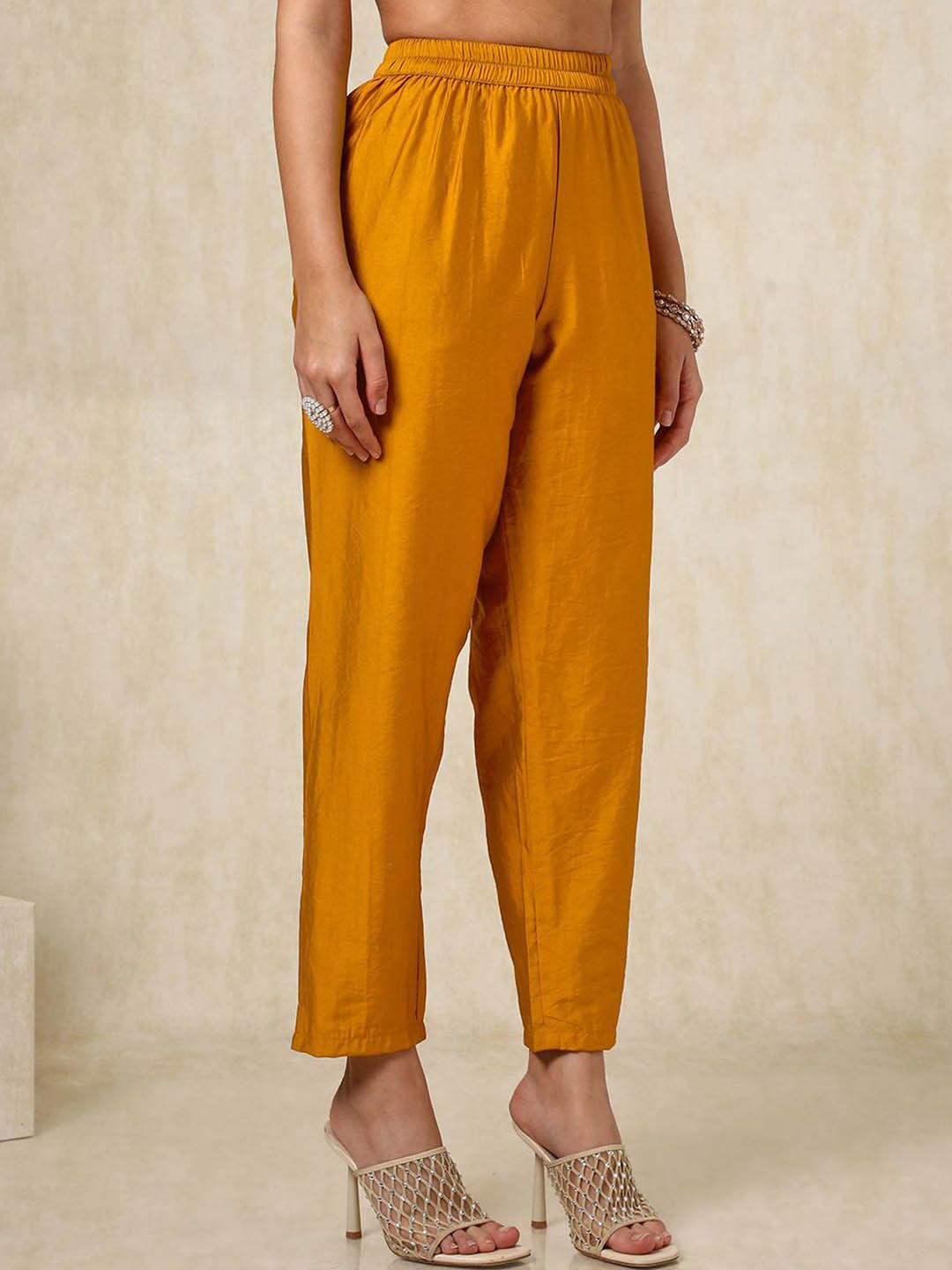 Dhiyona SO Women's Ethnic Motifs Embroidered Beads and Stones Straight Kurta with Trousers & Dupatta