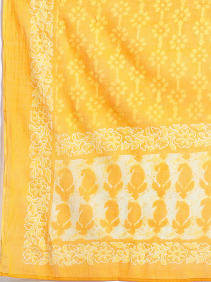 Paisley Print Kurta with Trousers & Dupatta