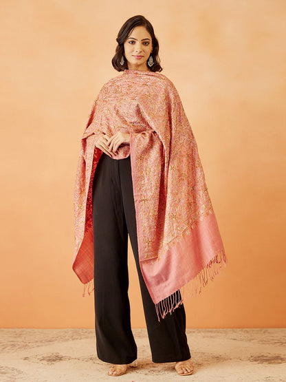 Dhiyona PA Women Floral Embroidered Shawl