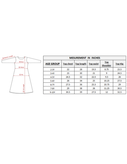 Girls maxi with lace work