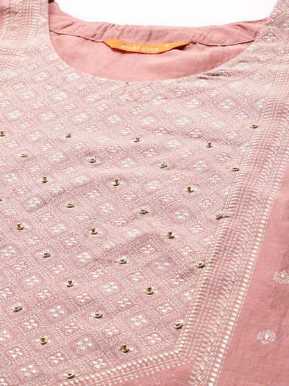 Ethnic Motifs Regular Kurta with Trousers & Dupatta