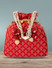 Dhiyona NR Red & Gold-Toned Embroidered Potli Clutch