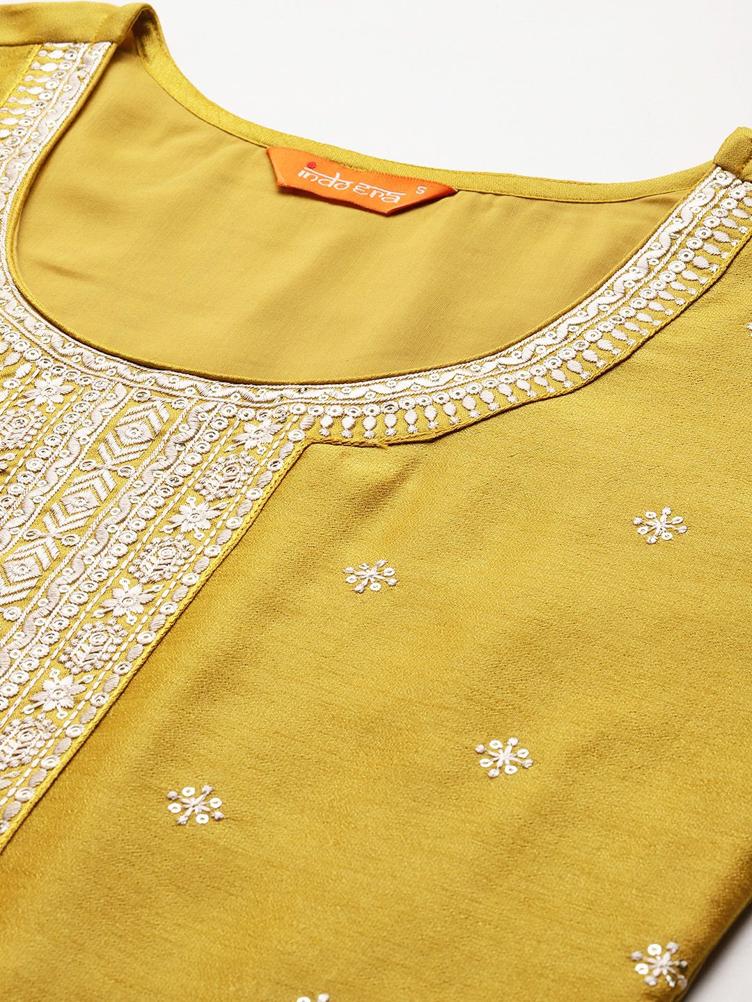 Ethnic Motifs Embroidered Kurta with Trousers & Dupatta