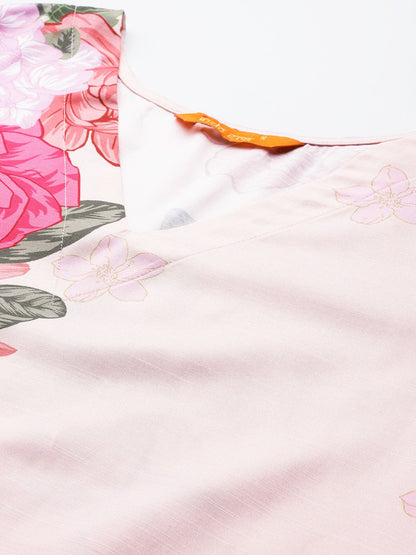 Floral Printed Kurta with Trousers