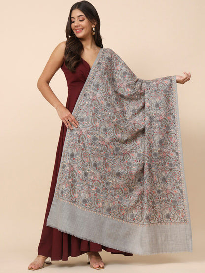 Dhiyona PA Embroidered Pure Wool Shawl