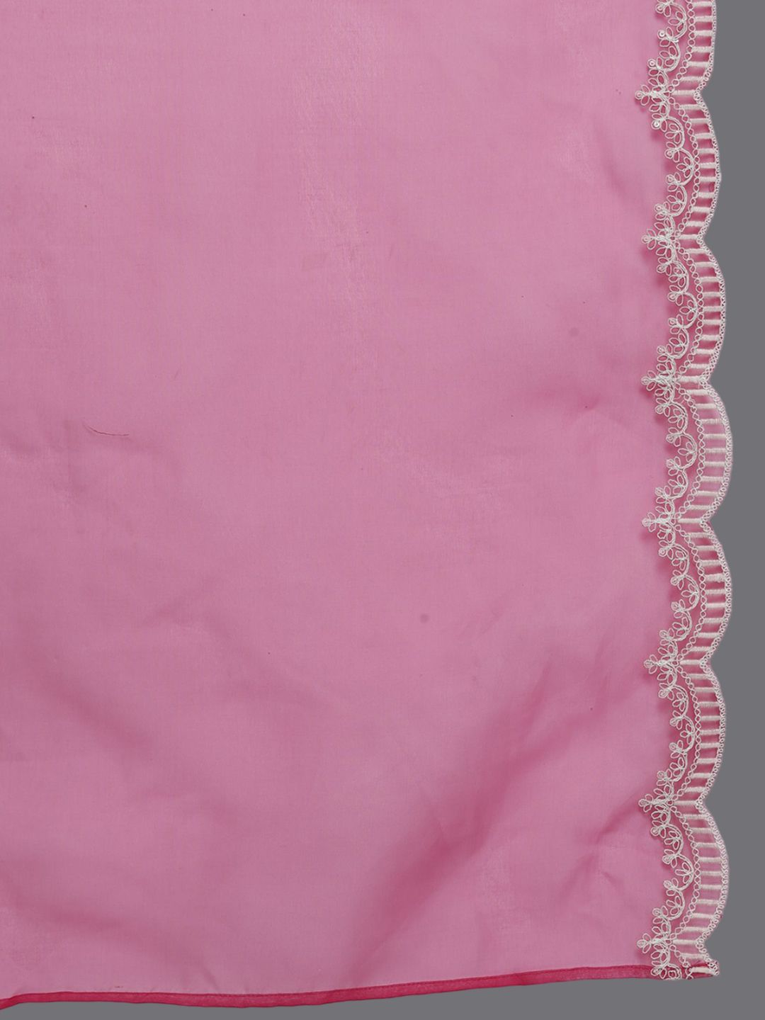 Ethnic Motifs Yoke Design Straight Thread Work Liva Kurta with Trousers & Dupatta