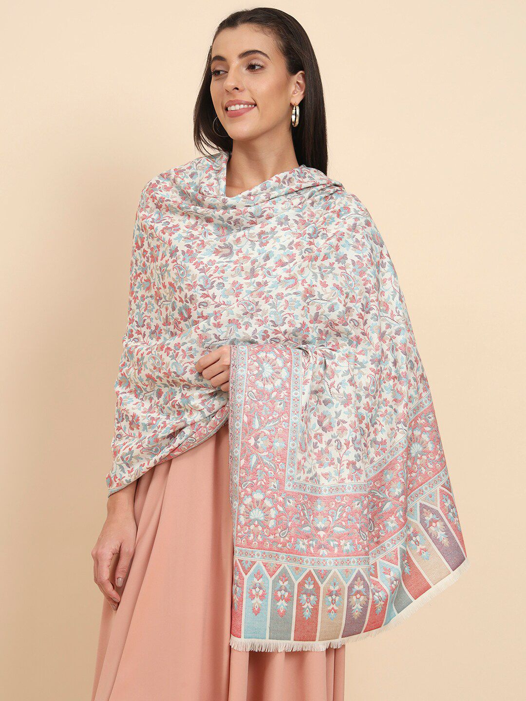 Dhiyona PA Floral Woven Design Shawl