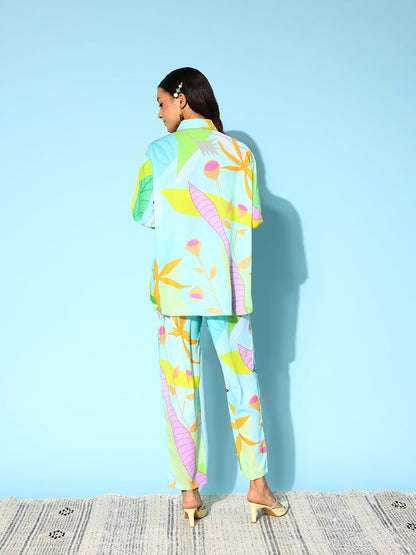 Dhiyona IE Women Conversational Graphic Printed Co-Ords Set