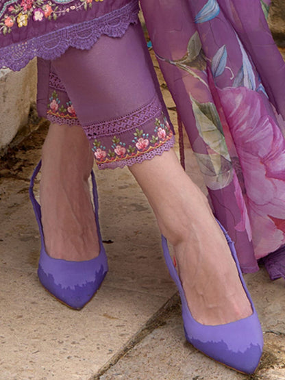 Women Floral Embroidered Regular Thread Work Kurta with Trousers & With Dupatta