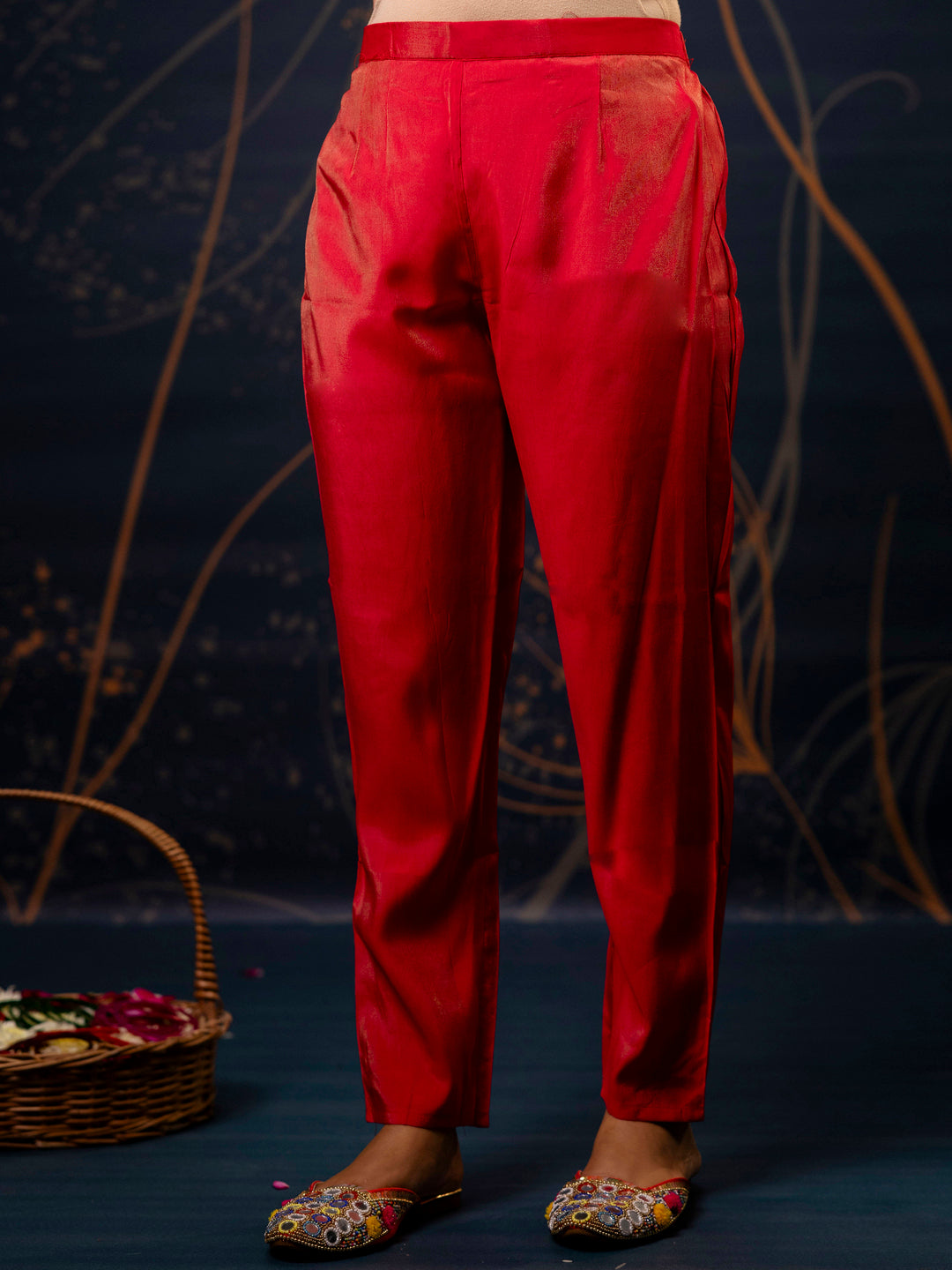 Dhiyona VV Women's Kurta and Pant Sets Simar Silk fabric