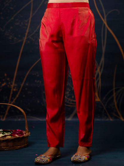 Dhiyona VV Women's Kurta and Pant Sets Simar Silk fabric