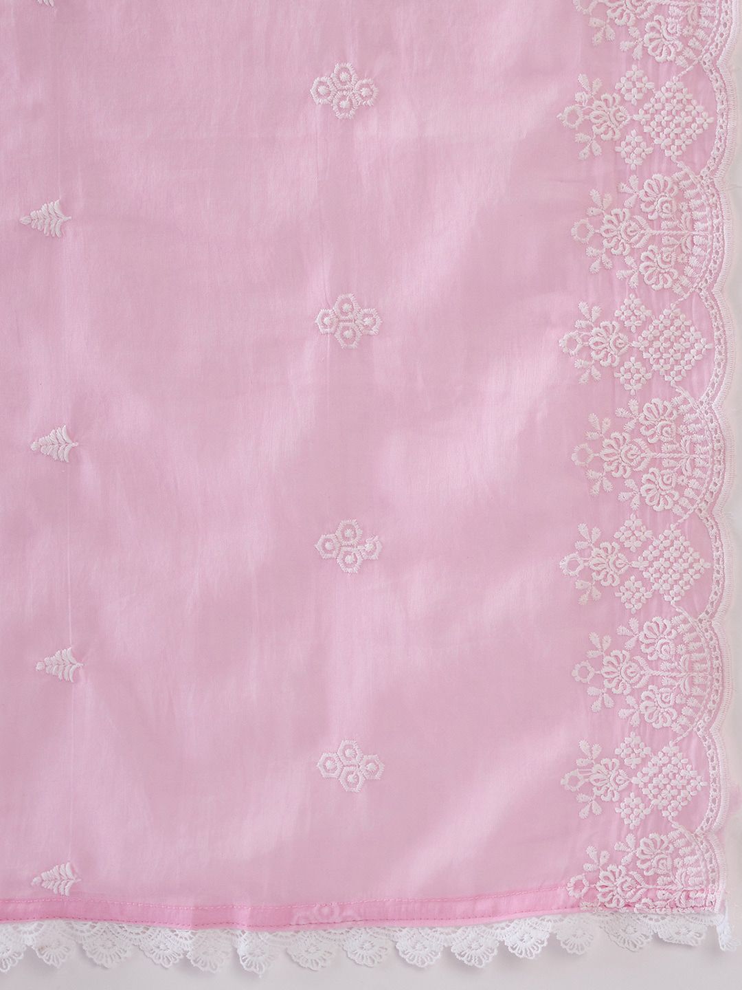 Floral Embroidered Empire Thread Work Pure Cotton A-Line Kurta Set