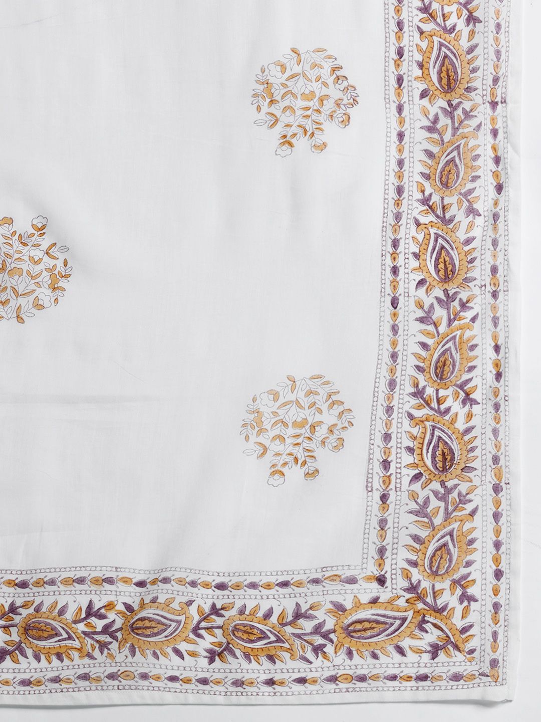 Dhiyona IE Floral Printed Empire Pure Cotton Kurta with Trousers & With Dupatta