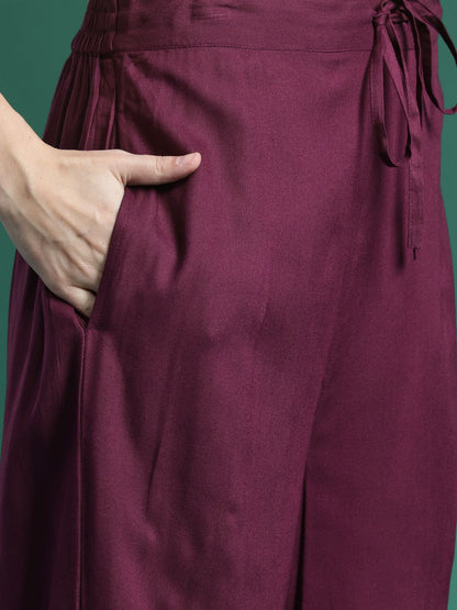 Dhiyona IE Floral Embroidered Kurta With Trousers & Dupatta