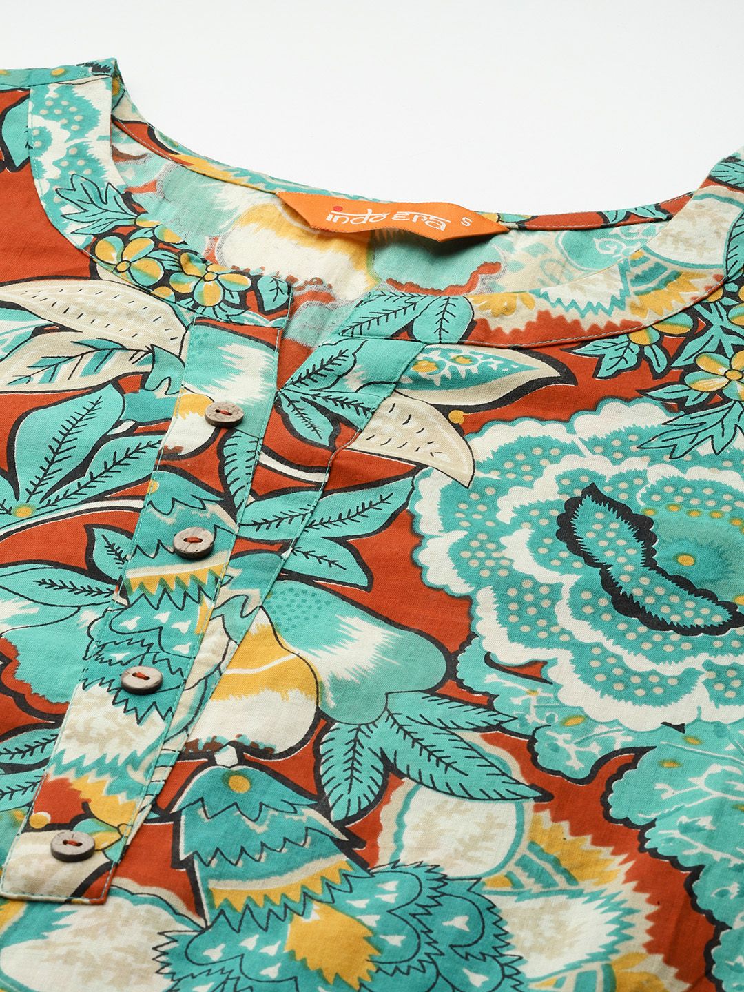 Dhiyona IE Floral Printed Pure Cotton Kurta