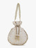 Dhiyona NR Off White & Gold-Toned Embellished Tasselled Potli Clutch
